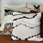 Boho Tribal Pattern Decorative Throw Pillow Cushion Cover - Image 2
