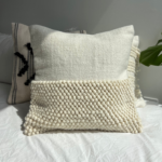 Boho Embroidered Decorative Throw Pillow Cushion Cover